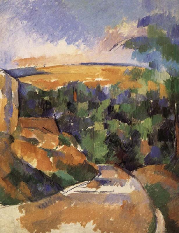 Paul Cezanne Road corner Norge oil painting art